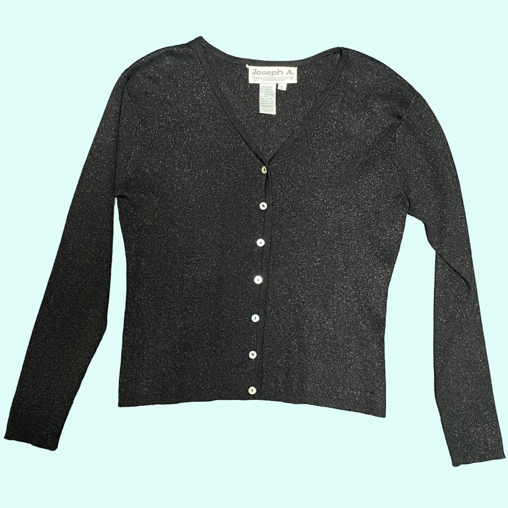Joseph A. silk knit cardigan size L